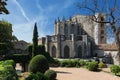 The backyard of Girona cathedral, gothic architecture Royalty Free Stock Photo